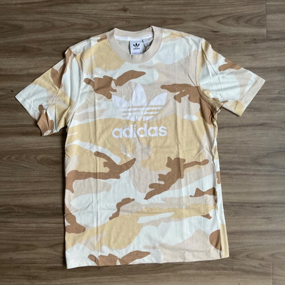 Adidas Multicolor Brown Camo Tee - Size Medium